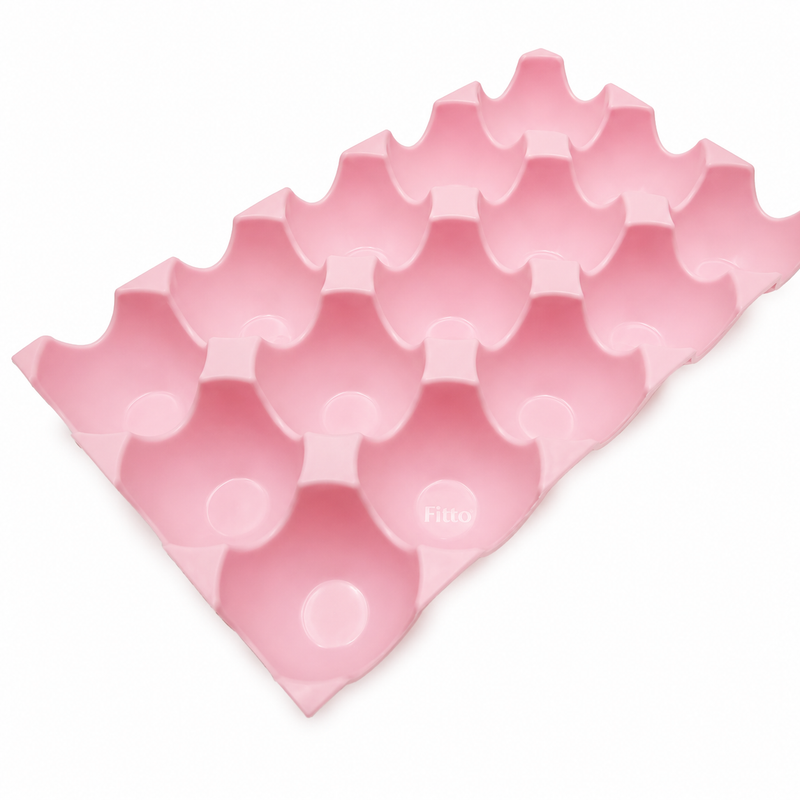 240 Pieces Pink Egg Storage Trays (Multi-Slot Plastic Egg Holder for Fridge Organization and Kitchen Storage)