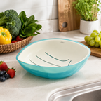 144 Pieces Drain Baskets (2 Piece Kitchen Washing Basket and Tray Set for Fruits – Vegetables – Pasta and Sink Draining)