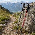 96 Pieces Telescopic Walking Stick and Hiking Canes (Adjustable Lightweight Trekking Pole with Wrist Strap and Anti Slip Tip)