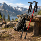 96 Pieces Telescopic Walking Stick and Hiking Canes (Adjustable Lightweight Trekking Pole with Wrist Strap and Anti Slip Tip)