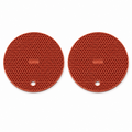 240 Pieces Honeycomb Insulation Mat 2 Pieces Sets (Round Heat Resistant Trivet Pads with Hanging Hole for Kitchen Countertops – Red)