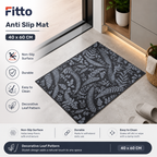 144 Pieces Anti Slip Mats (40 x 60 cm – Decorative Leaf Pattern Floor Mat with Non-Slip Surface – Durable Easy Clean Doorway Rug)