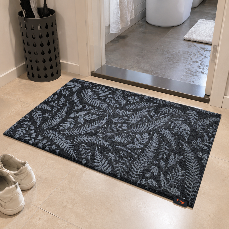 144 Pieces Anti Slip Mats (40 x 60 cm – Decorative Leaf Pattern Floor Mat with Non-Slip Surface – Durable Easy Clean Doorway Rug)