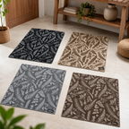 144 Pieces Anti Slip Mats (40 x 60 cm – Decorative Leaf Pattern Floor Mat with Non-Slip Surface – Durable Easy Clean Doorway Rug)
