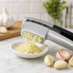 120 Pieces Garlic Press and Peelers (Stainless Steel Garlic Crusher with Ergonomic Handle – Easy Clean Kitchen Tool)