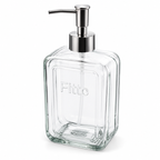 120 Pieces Glass Soap Dispensers (500 ML – Clear Refillable Bottle with Smooth Pump for Hand Soap – Lotion – Dish Soap – Bathroom and Kitchen)