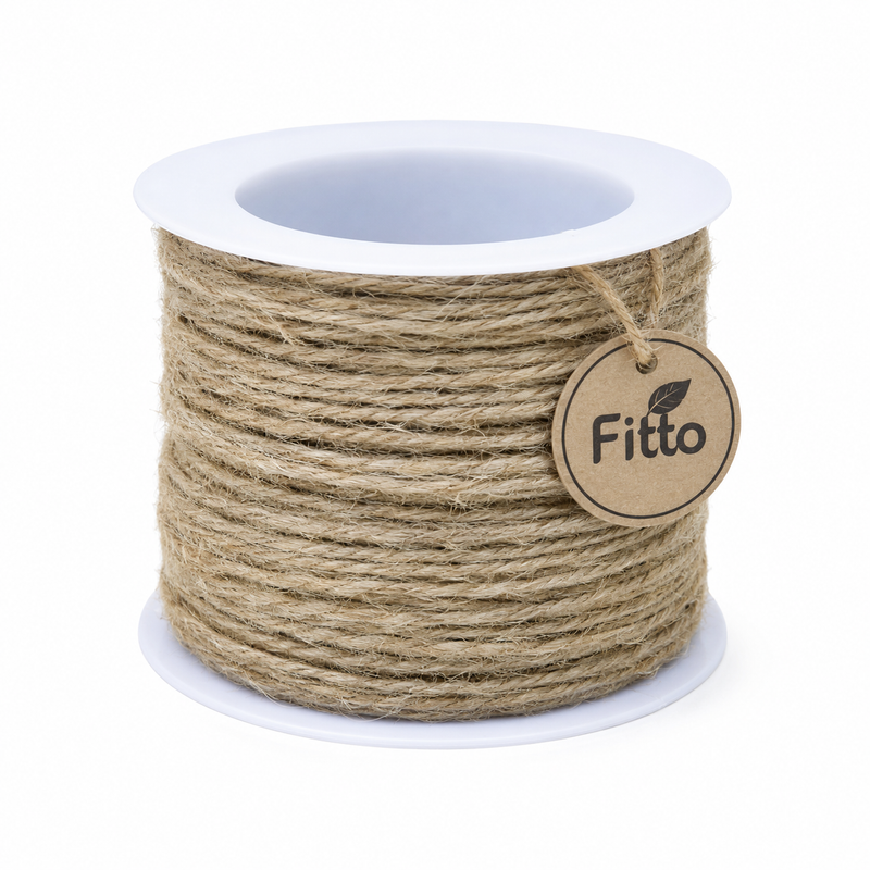 60 Pieces Natural Jute String Spool 10ms (24 Roll Pack Strong Twine Rope for Gift Wrapping – Crafts – DIY and Décor)