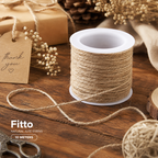 60 Pieces Natural Jute String Spool 10ms (24 Roll Pack Strong Twine Rope for Gift Wrapping – Crafts – DIY and Décor)