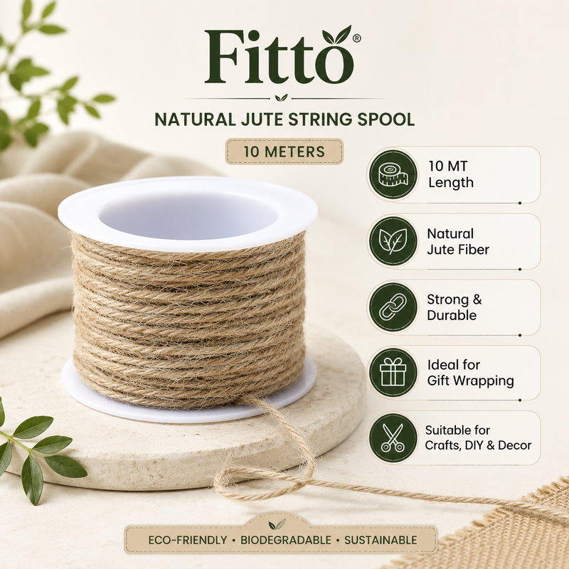 60 Pieces Natural Jute String Spool 10ms (24 Roll Pack Strong Twine Rope for Gift Wrapping – Crafts – DIY and Décor)
