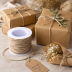 60 Pieces Natural Jute String Spool 10ms (24 Roll Pack Strong Twine Rope for Gift Wrapping – Crafts – DIY and Décor)