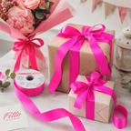96 Pieces Plain Ribbon Rolls (5 cm x 100 Yards – Pink Smooth Ribbon Roll for Gift Wrapping – Crafts and Party Decoration)