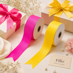 96 Pieces Plain Ribbon Rolls (5 cm x 100 Yards – Pink Smooth Ribbon Roll for Gift Wrapping – Crafts and Party Decoration)