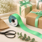 96 Pieces Plastic Ribbon Rolls (4.8 cm x 80 Yards – Green Decorative Ribbon for Gift Wrapping – Crafts and Party Decor)
