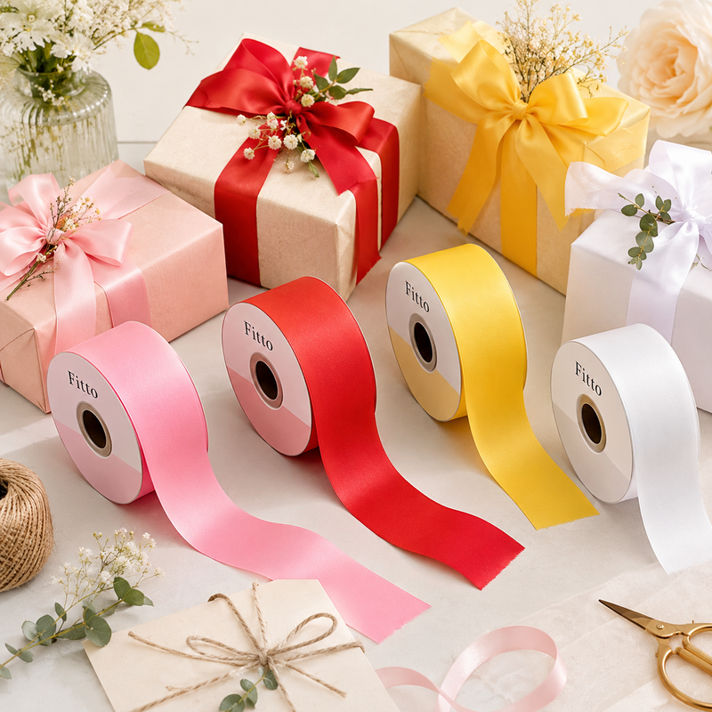 96 Pieces Plastic Ribbon Rolls (4.8 cm x 80 Yards – Green Decorative Ribbon for Gift Wrapping – Crafts and Party Decor)