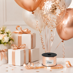 144 Pieces Rose Gold Balloon Ribbons (5 mm x 100 Yards – Curling Ribbon Roll for Balloons – Gifts and Party Decoration)
