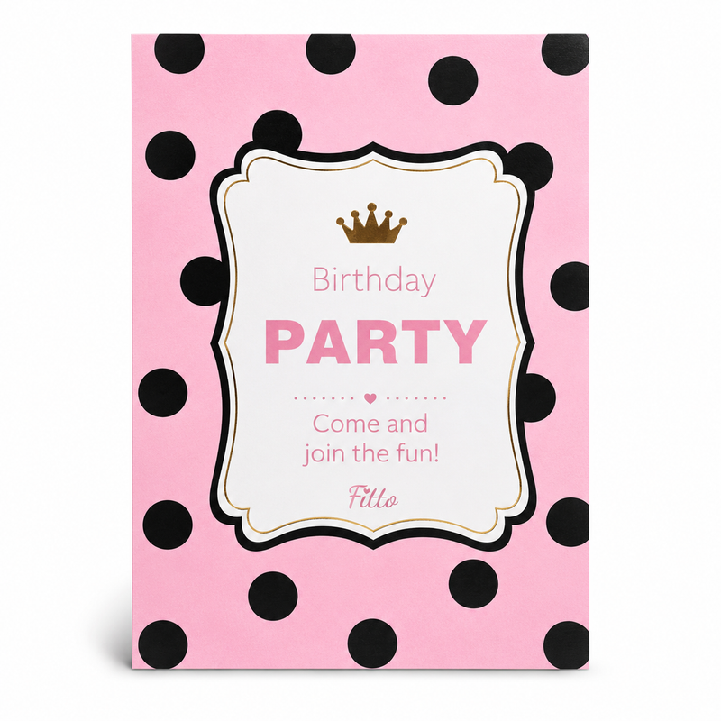 240 Pieces Birthday Invitation Cards (4 x 6 Inch Party Invite Card with Writing Space for Celebration Details)