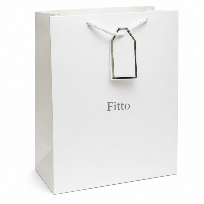 144 Pieces White Paper Gift Bags (31 x 12 x 42 cm – Rope Handle Shopping Bag for Gifts and Events)