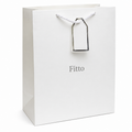 144 Pieces White Paper Gift Bags (31 x 12 x 42 cm – Rope Handle Shopping Bag for Gifts and Events)