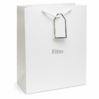 144 Pieces White Paper Gift Bags (31 x 12 x 42 cm – Rope Handle Shopping Bag for Gifts and Events)