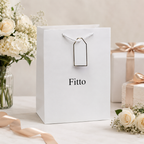 144 Pieces White Paper Gift Bags (31 x 12 x 42 cm – Rope Handle Shopping Bag for Gifts and Events)