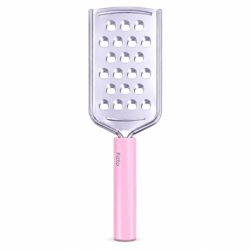 240 Pieces Stainless Steel Hand Graters with Pastel Pink Comfort Grip Handle (Compact Kitchen Grater for Cheese – Vegetables and Chocolate)