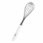 240 Pieces Balloon Whisks (Stainless Steel Wire Kitchen Whisk with Comfort Grip Floral Handle – 27 cm Baking Whisk for Mixing and Beating)