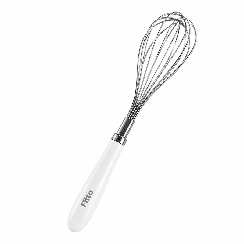 240 Pieces Balloon Whisks (Stainless Steel Wire Kitchen Whisk with Comfort Grip Floral Handle – 27 cm Baking Whisk for Mixing and Beating)