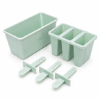 144 Pieces 3-Cavity Popsicle Mold Sets with Reusable Sticks (Plastic Ice Cream Mold for Homemade Frozen Treats)