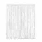 144 Pieces White Foil Fringe Curtains (1 Piece Party Backdrop Decoration)