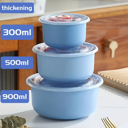 Eco-Friendly Reusable Food Storage Containers - Biodegradable Round Sets