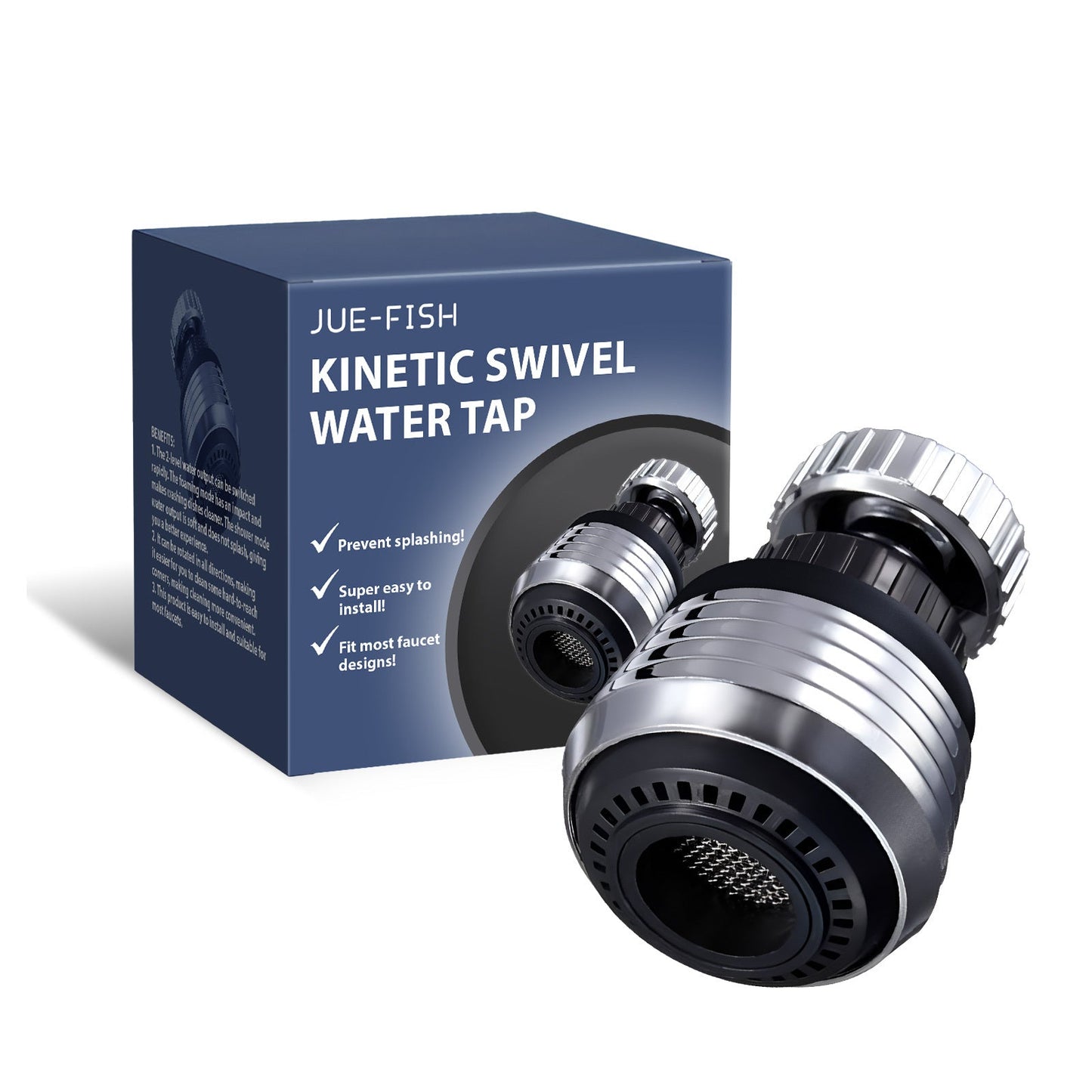 Kinetic Swivel Water Tap - Water-Saving Faucet Attachment