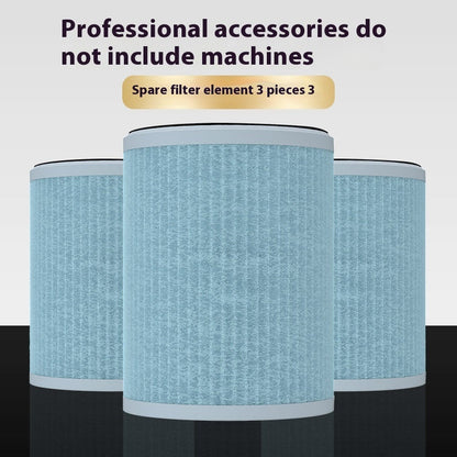 Cylindrical White Air Purifier with Negative Ion Technology for Home Use