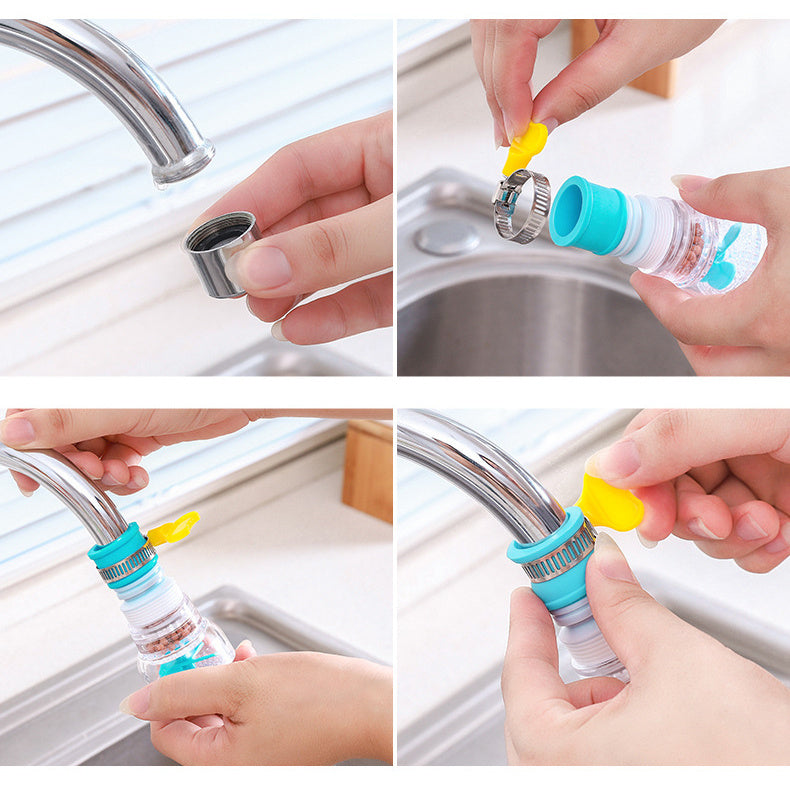 Transparent Faucet Water Filter with Mineral Filtration for Cleaner Water