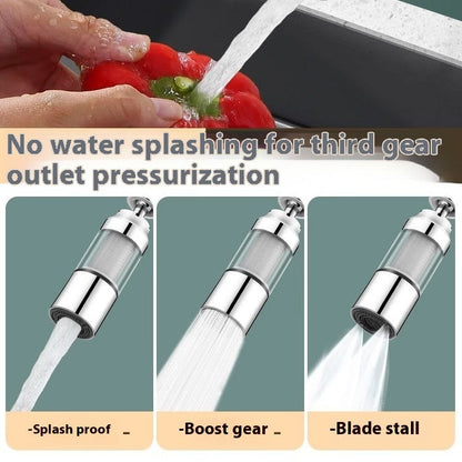 Universal Water-Saving Faucet Attachment with Multi-Stage Filtration