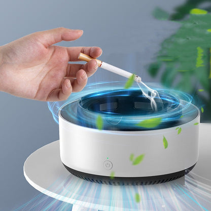 Green Multipurpose Ashtray Air Purifier - Smoke & Odor Reducer