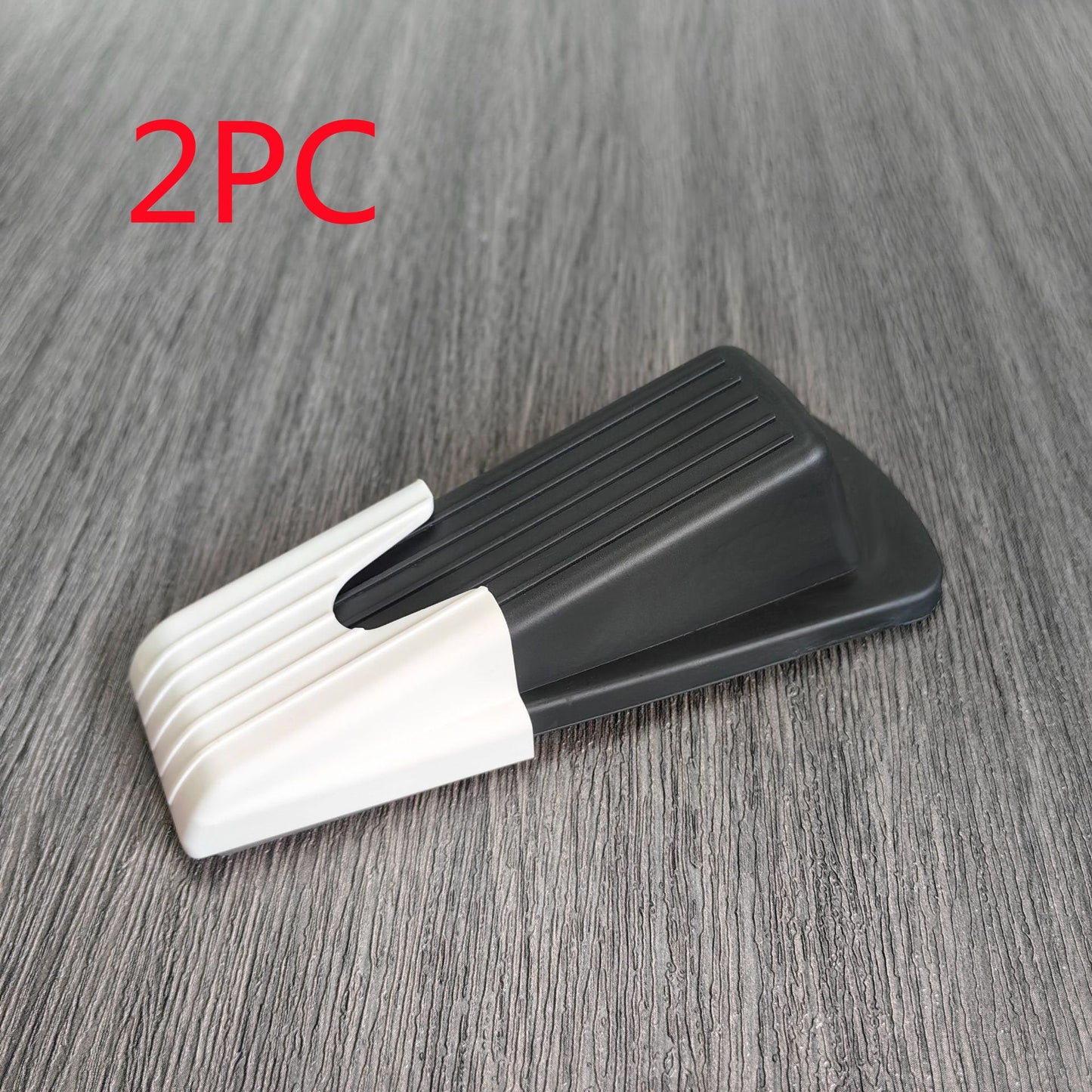 Eco-Friendly Teal & White Doorstop Wedge - Durable Silicone Design
