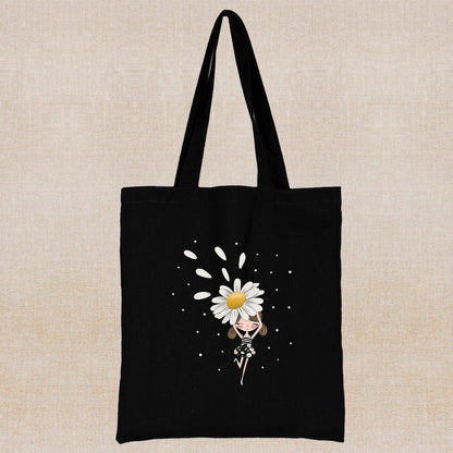 Eco-Friendly Daisy Tote Bag - Sustainable, Reusable, Durable