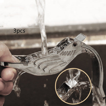 Bird-Shaped Stainless Steel Lemon Press - Eco-Friendly Manual Citrus Juicer