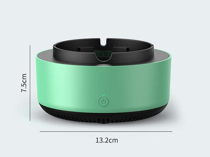 Green Multipurpose Ashtray Air Purifier - Smoke & Odor Reducer