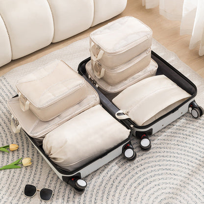 Beige Rectangular Storage Bags - Space-Saving, Durable, Eco-Friendly