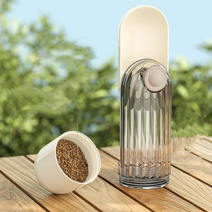 Portable 2-in-1 Pet Water and Food Container - Eco-Friendly Travel Solution