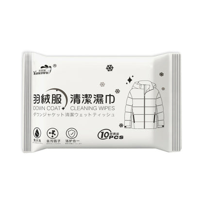 Eco-Friendly Down Coat Cleaning Wipes - Biodegradable & Plastic-Free