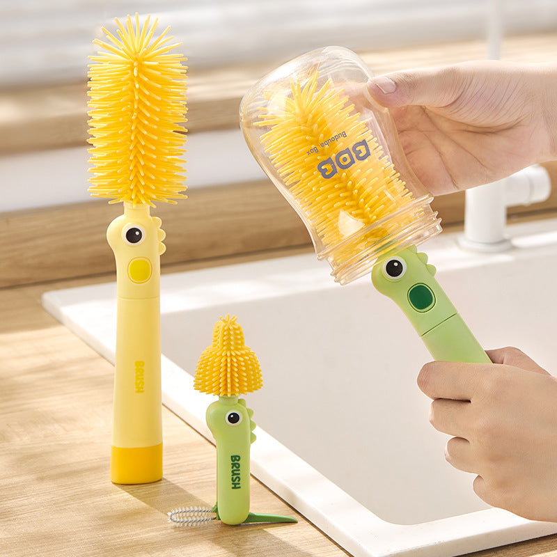 Eco-Friendly Silicone Bottle Cleaning Brushes - Durable & Reusable