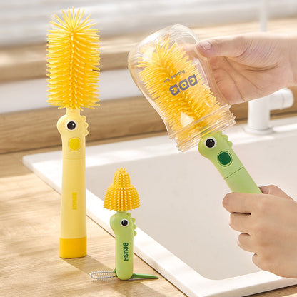 Eco-Friendly Silicone Bottle Cleaning Brushes - Durable & Reusable