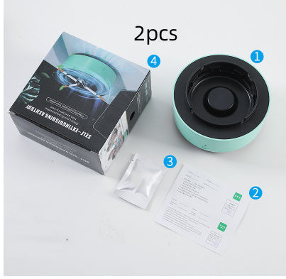 Green Multipurpose Ashtray Air Purifier - Smoke & Odor Reducer