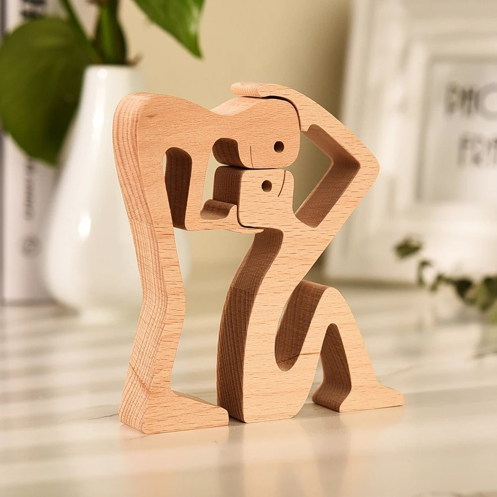 Eco-Friendly Wooden Animal Figurines - Sustainable Home Decor