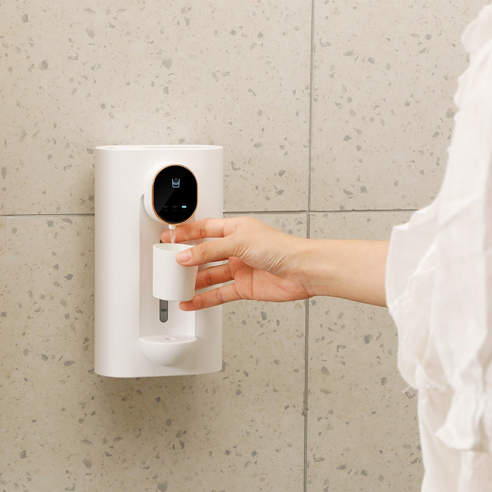 Eco-Friendly Wall-Mounted Mouthwash Dispenser - Sustainable Oral Care Solution