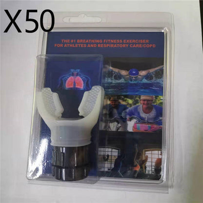 Breathing Trainer Respirator Mouthpiece for Enhanced Lung Capacity