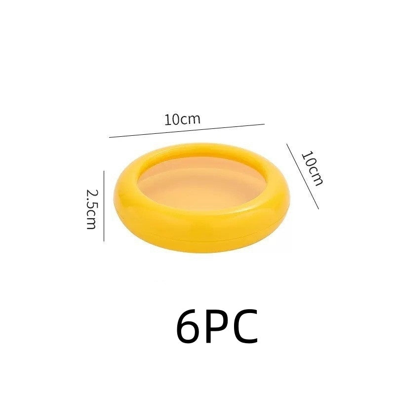 Eco-Friendly Silicone Food Savers - Reusable Circular Covers