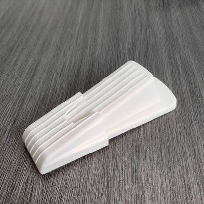 Eco-Friendly Teal & White Doorstop Wedge - Durable Silicone Design